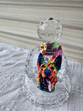 Crystal suncatcher Urn (happy pup 2)