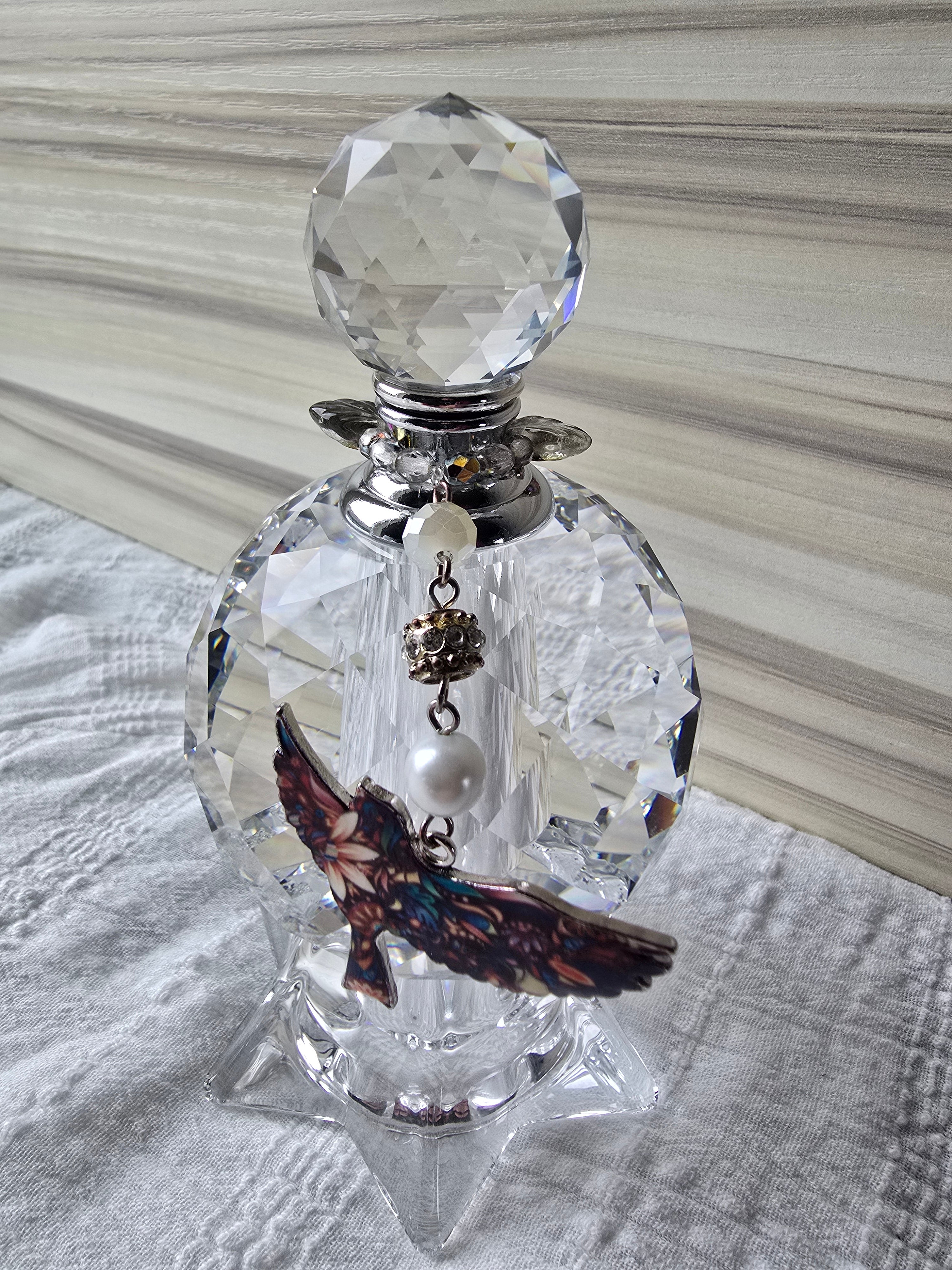 Crystal suncatcher Urn (flying bird)