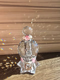 Crystal Suncatcher Urn (Pink and pearl tall base)