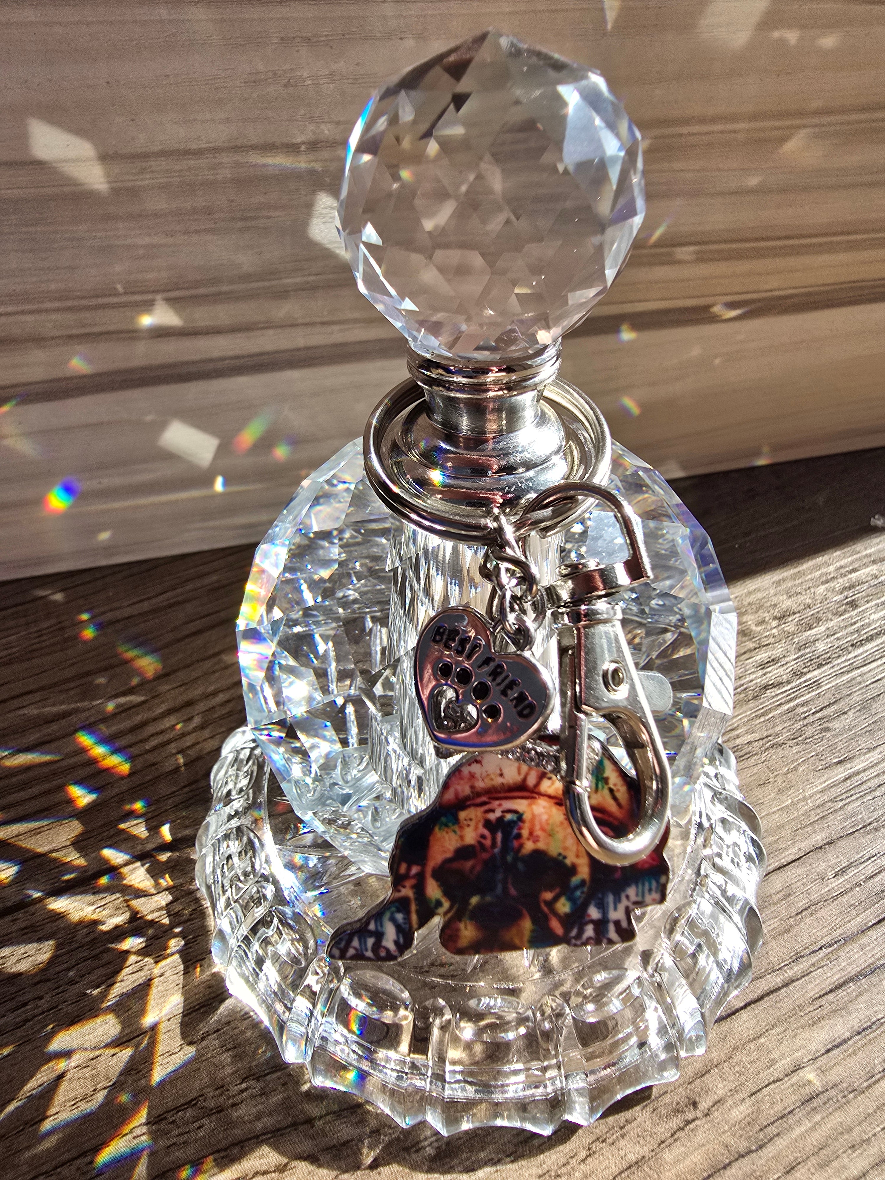 Crystal Suncatcher Urn (Best friend pup low base)